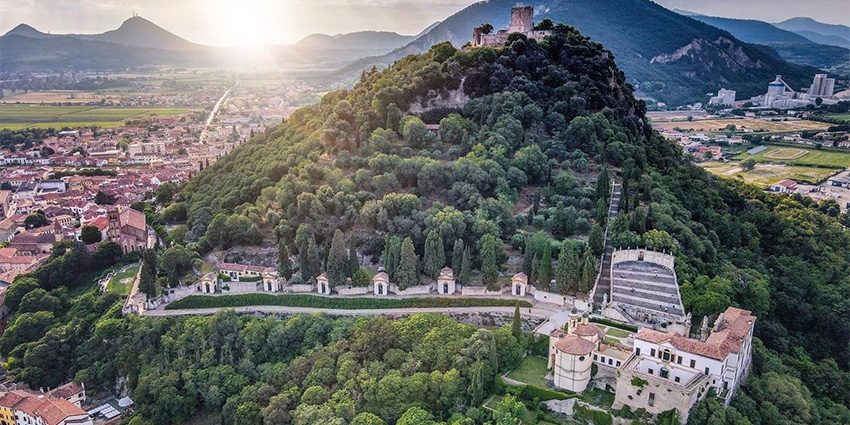 Monselice, a medieval village in the Euganean Hills