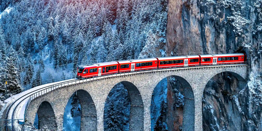 Bernina Red Train: A Scenic Journey Through the UNESCO Alps